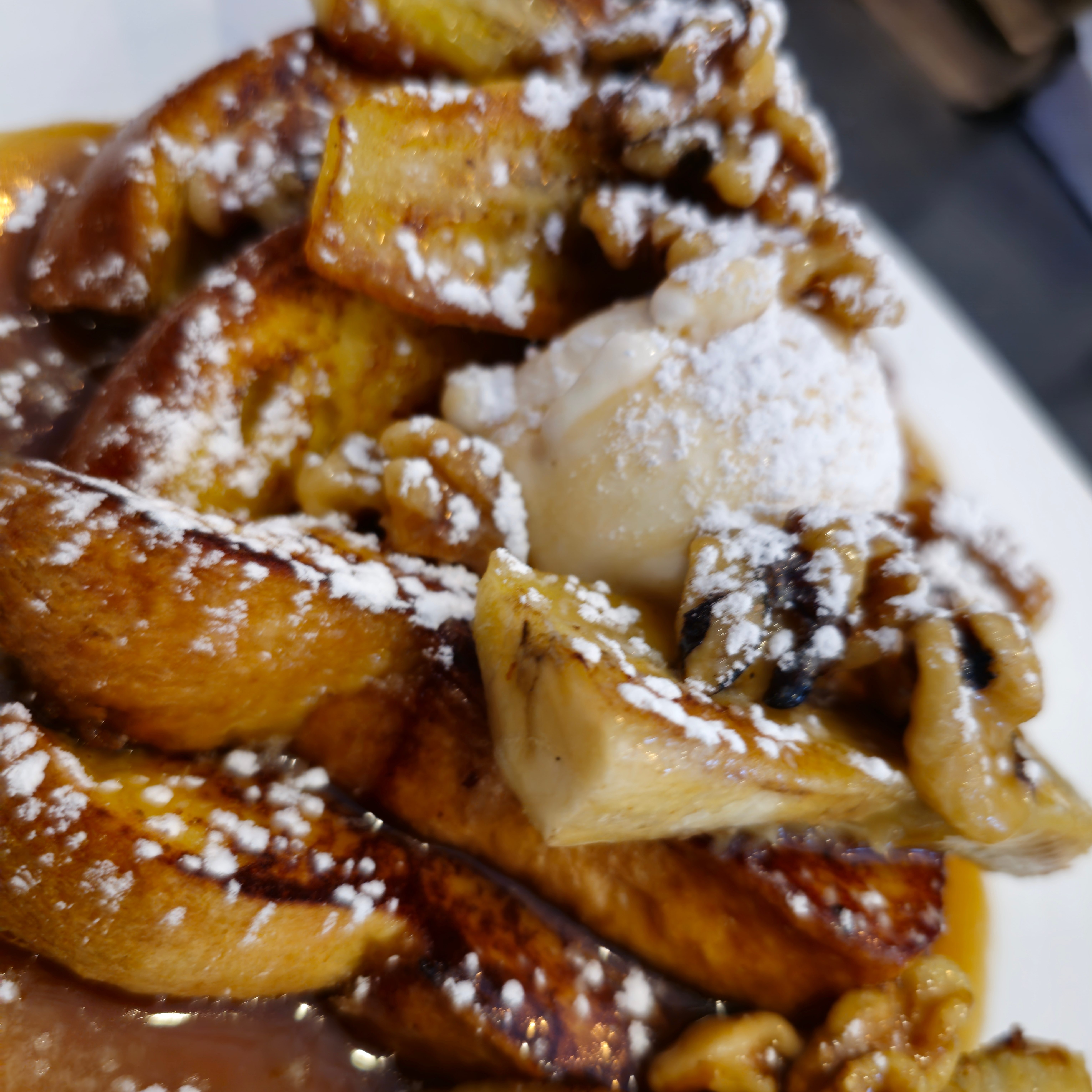 Banana Foster French toast.